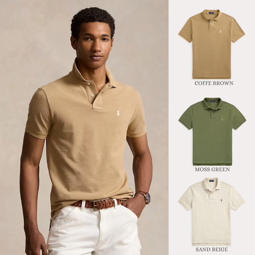 BUY 1, GET 3 — R&L ICONIC MESH POLO SLIM FIT