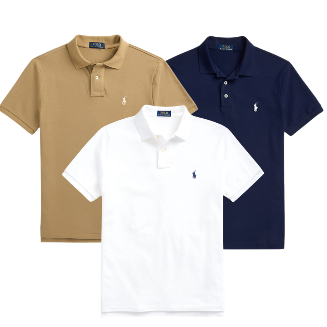 BUY 1, GET 3 — R&L ICONIC MESH POLO SLIM FIT