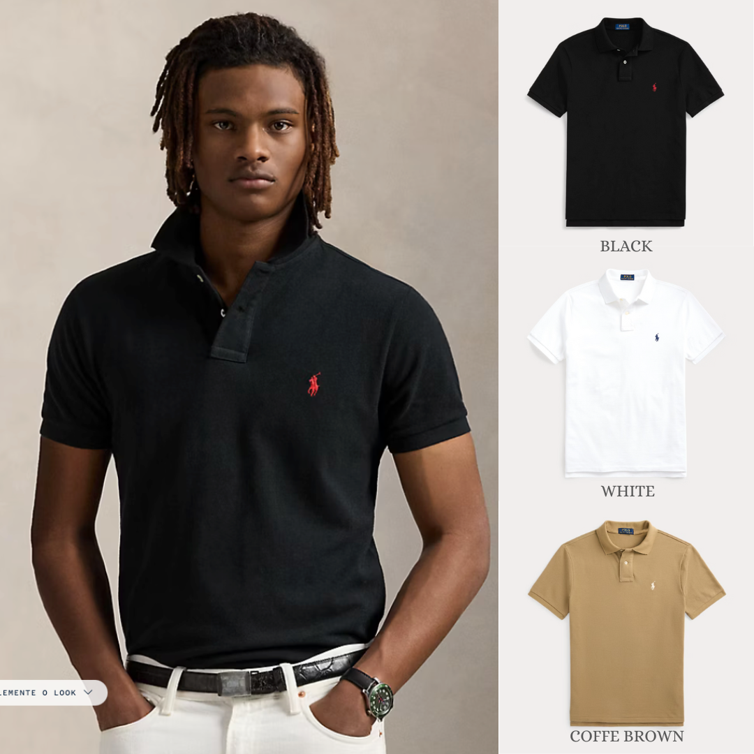 BUY 1, GET 3 — R&L ICONIC MESH POLO SLIM FIT