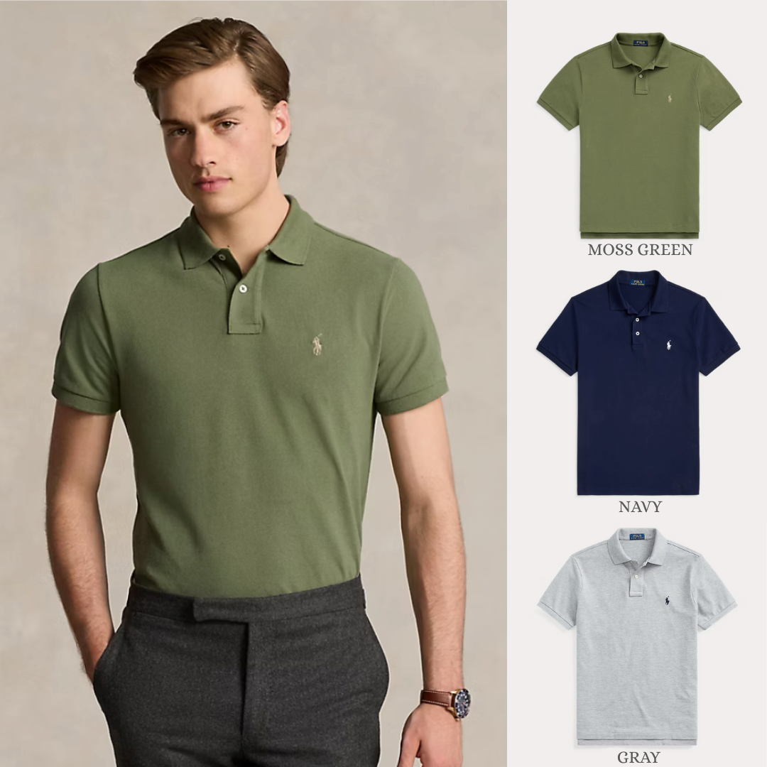 BUY 1, GET 3 — R&L ICONIC MESH POLO SLIM FIT
