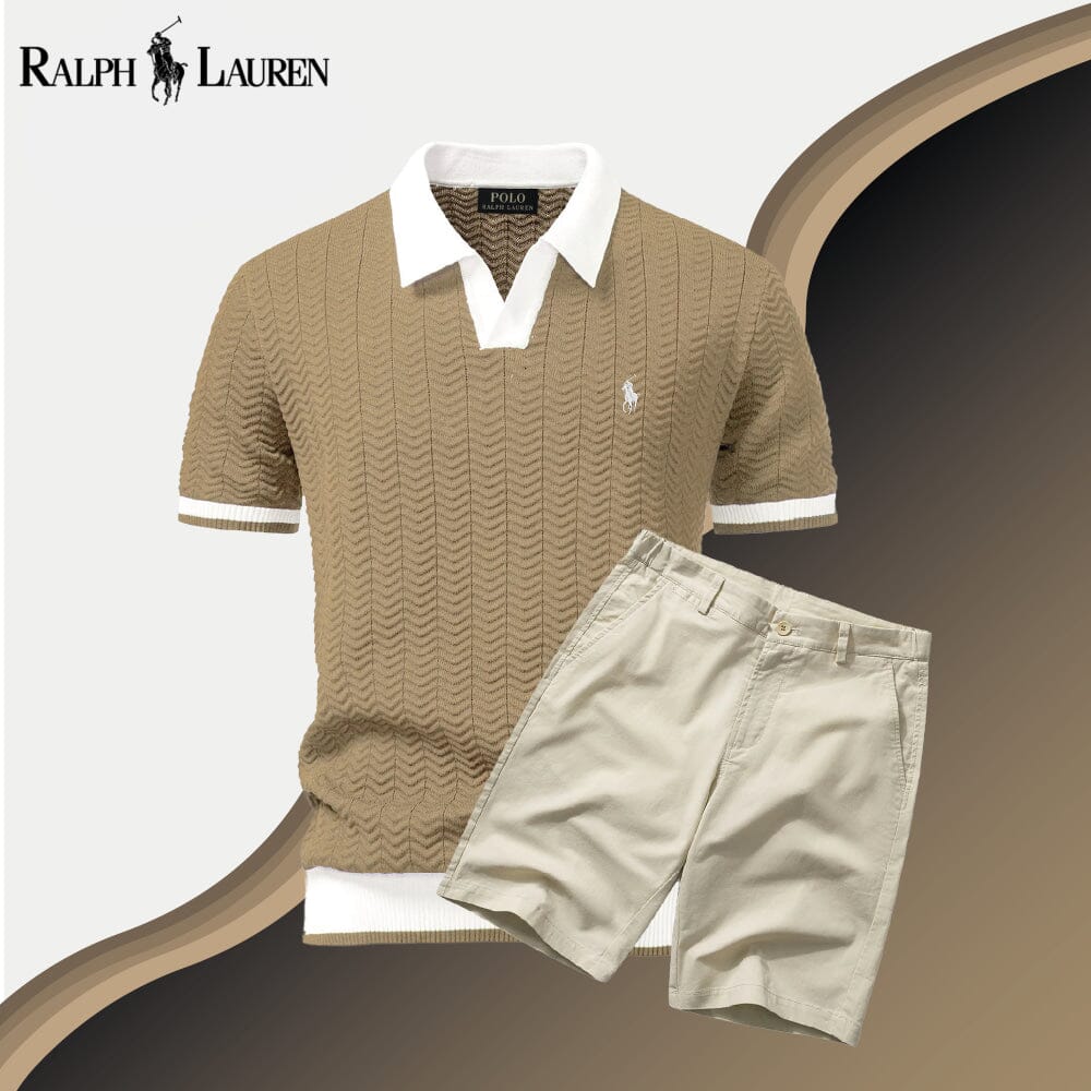 R&L Old Money Polo Shirt + Shorts Set