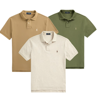 BUY 1, GET 3 — R&L ICONIC MESH POLO SLIM FIT