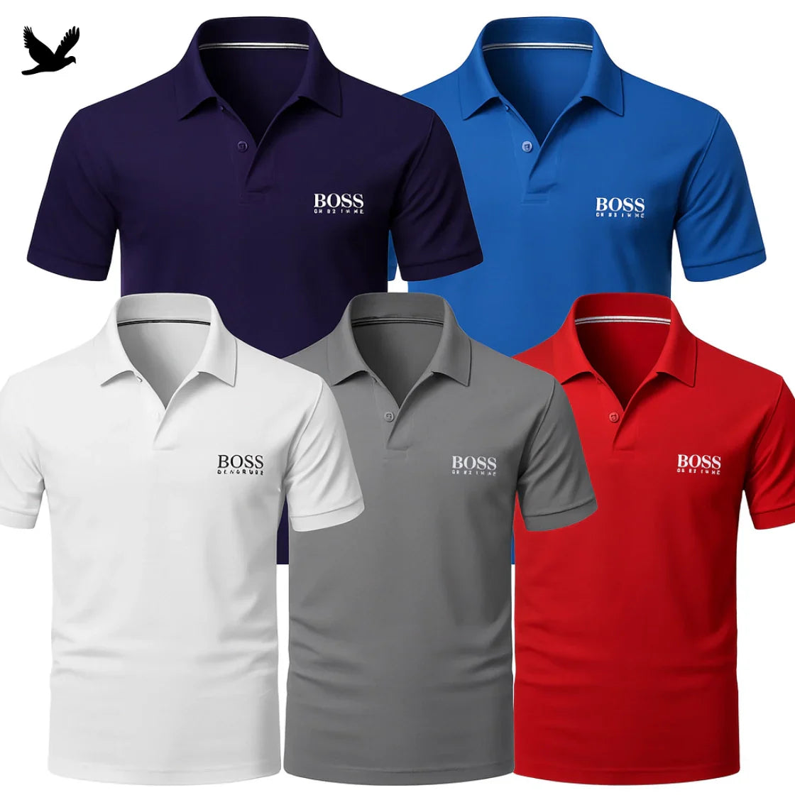 [BUY 3, GET 5] | Kit 5 Polo Boss Essential
