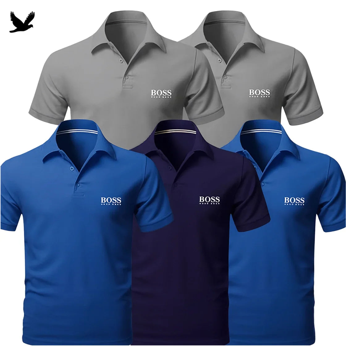 [BUY 3, GET 5] | Kit 5 Polo Boss Essential