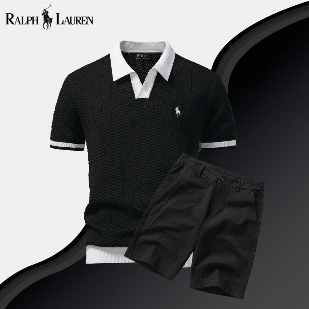 R&L Old Money Polo Shirt + Shorts Set