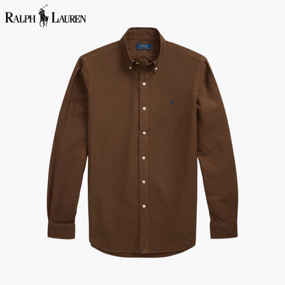 RL Slim Fit Garment-Dyed Oxford Shirt